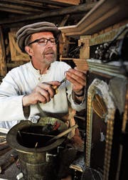 Am Erlebnistag werden Dinge so hergestellt wie vor 500 Jahren. (Bild: Donato Caspari (Wellenberg, 28. Mai 2016))