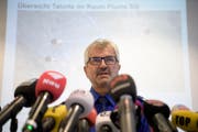 Einsatzleiter Sigi Rüegg am Montag nach der Beil-Attacke vor den Medien. (Bild: GIAN EHRENZELLER (KEYSTONE))