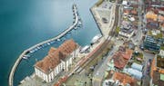 Prominenter Platz: Kornhaus und Hafenareal sollen laut Stadtregierung zum «gesellschaftlichen Mittelpunkt der Seestadt Rorschach» werden . (Bild: Urs Bucher (Rorschach, 9. November 2017))