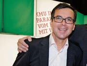 Roger Tinner am KMU-Tag 2012 in St.Gallen. (Bild: Urs Bucher)