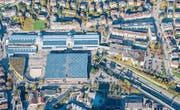 Die neue Olma-Halle 1 ist über der A1 geplant. (Bild: Urs Bucher)