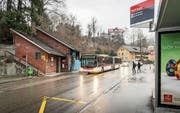 Die Stadt plant, den Fussgängerstreifen bei der Haltestelle Mühlegg aufzuheben und durch eine gelbe Fläche zu ersetzen. (Bild: Hanspeter Schiess)