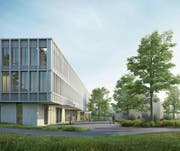 Das Siegerprojekt für das neue Spital Appenzell sieht anstelle des heutigen Personalhauses einen in die Länge gezogenen Neubau vor. (Bild: PD)