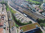 Das Güterbahnhofsareal wird bereits seit Sommer 2016 zwischengenutzt. (Bild: Ralph Ribi)