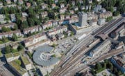 Die Flächen zwischen der Lokremise und dem Fachhochschulzentrum sollen neu bebaut werden. (Bild: Reto Martin (7. August 2015))