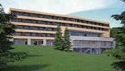 So soll die Südseite des geplanten Jufa-Hotels in Wildhaus aussehen. (Bild: Visualisierung: Jufa)