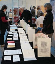 Alle zwei Jahre: Buch- und Druckkunst im Eisenwerk. (Bild: Dieter Langhart (Frauenfeld, 8. November 2014))