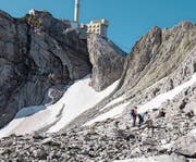 2017: So sieht der Blau Schnee unterhalb des Säntisgipfels heute aus. (Bild: Urs Bucher (3. August 2017))