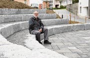 Urs Hungerbühler in der Arena vor dem Pfarreisaal. (Bild: Rita Kohn)