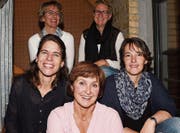Das Ferienspass-Team (von oben links beginnend): Manuela Müller, Katya Halter, Helen Erni, Andrea Friederich und Sabrina Ziegler. (Bild: Yvonne Aldrovandi-Schläpfer)