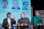 Am Montag diskutierten Politiker im Kugl die Mobilitäts-Initiative (Bild: Urs Bucher (Urs Bucher))