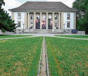 Während der Sanierung des Theaters St. Gallen soll in einem ans Historische- und Völkerkundemuseum (Bild) angelehntem Provisorium der Spielbetrieb aufrechterhalten werden. (Bild: Hanspeter Schiess (25. Juli 2013))