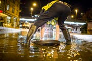 Schon wieder ein Rohrbruch in St.Gallen. (Bild: Keystone (Symbolbild))