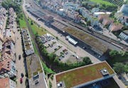 Das Güterbahnhofsareal wird bereits seit Sommer 2016 zwischengenutzt. (Bild: Ralph Ribi)
