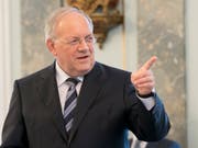 Bundesrat Johann Schneider-Ammann während des Mercosur-Agrar-Gipfels im Februar in Bern. (Bild: Keystone/ANTHONY ANEX)