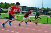 Für viele Kinder ein Höhepunkt des Sporttages: Der Wettlauf über 100 Meter. (Bild: PD)