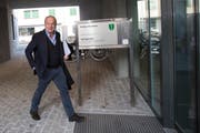Bruno Hug bei der Verhandlung zum Kesb-Fall in Mels. (Bild: Patrick Gutenberg)