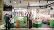 Die Kantonspolizei St. Gallen ist auch in diesem Jahr wieder mit einem Stand an der Messe. (Bild: Urs Bucher (24. März 2017))