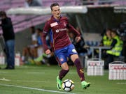 Steven Lang brachte Servette in Aarau in Führung (Bild: KEYSTONE/SALVATORE DI NOLFI)