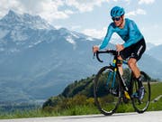 Jakob Fuglsang sorgte für den zweiten Etappensieg des Teams Astana an der diesjährigen Tour de Romandie (Bild: KEYSTONE/VALENTIN FLAURAUD)
