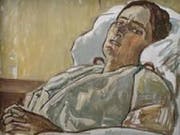 Ferdinand Hodler (1853-1918) malte das Bild "Valentine Godé-Darel im Krankenbett" 1914.