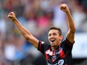 Für Mike Gomes von Xamax war der Treffer zum 1:0 sein drittes Saisontor (Bild: KEYSTONE/LAURENT GILLIERON)