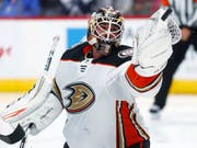 Wird nun definitiv ein Drache: Reto Berra kehrt aus Nordamerika zurück und wechselt zu Fribourg-Gottéron (Bild: KEYSTONE/AP/DAVID ZALUBOWSKI)