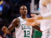 Mit 29 Punkten bester Skorer der Boston Celtics: Terry Rozier (Bild: KEYSTONE/EPA/CJ GUNTHER)