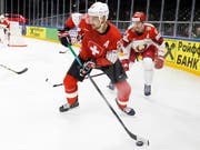Noch nie zuvor an einer WM spielte die Schweiz mit so vielen NHL-Spielern wie in Kopenhagen. Im Bild Nino Niederreiter (Minnesota) beim 5:2 gegen Weissrussland (Bild: KEYSTONE/SALVATORE DI NOLFI)