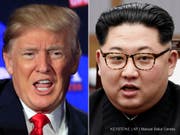 Das Gipfeltreffen zwischen US-Präsident Donald Trump (links) und dem nordkoreanischen Machthaber Kim Jong Un soll am 12. Juni in Singapur stattfinden. (Archivbilder) (Bild: Keystone/AP/MANUEL BALCE CENETA)