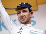 Simon Yates - der neue Leader des Giro d'Italia (Bild: KEYSTONE/EPA/YOAN VALAT)