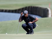 Tiger Woods auf den heiklen Greens in Ponte Vedra Beach (Bild: KEYSTONE/AP/LYNNE SLADKY)