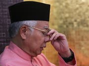 Der Ex-Regierungschef Malaysias, Najib Razak, darf das Land aufgrund von Fluchtgefahr derzeit nicht verlassen. (Bild: KEYSTONE/EPA/FAZRY ISMAIL)