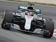 Der Beste in der Qualifikation auf dem Circuit de Barcelona-Catalunya: Lewis Hamilton (Bild: KEYSTONE/EPA EFE/ANDREU DALMAU)