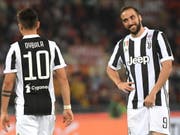 Gonzalo Higuain freut sich mit Juventus Turin über den siebten Titel in Folge (Bild: KEYSTONE/EPA ANSA/CLAUDIO PERI)