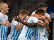 Der FC Zürich feiert nach fünf Jahren wieder einen Sieg gegen Basel (Bild: KEYSTONE/PATRICK B. KRAEMER)