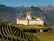 Aigle im Waadtland wird im Jahr 2019 die Welt-Weinhauptstadt. (Bild: KEYSTONE/CHRISTIAN BEUTLER)