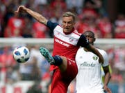 Reto Ziegler gewann mit Dallas gegen Los Angeles Galaxy, wurde aber nach der zweiten Verwarnung vom Platz gestellt (72.) (Bild: KEYSTONE/AP/TONY GUTIERREZ)