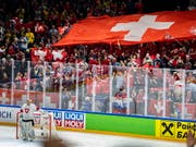 Gegen Russland waren die zahlreichen Schweizer Fans begeistert. Nun folgt mit Schweden gleich der nächste grosse Gegner (Bild: KEYSTONE/EPA SCANPIX DENMARK/MARTIN SYLVEST)