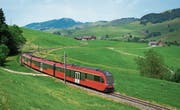 Der neue Zug auf der Linie Gossau-Appenzell-Wasserauen. (Bild: PD)