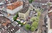 Der Marktplatz soll autofrei werden. Das hat das Stadtparlament noch Ende 2012 entschieden. (Bild: Benjamin Manser und Michel Canonica)