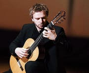 Gitarrenlehrer Mats Scheidegger bot eines der Highlights des diesjährigen Guitar-Festivals. (Bild: PD)