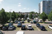 Der Kanton Zug will das Areal bei der Stadtbahnhaltestelle Zythus in Hünenberg See überbauen. (Bild: Stefan Kaiser (8. Mai 2018))