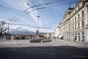 Visualisierung von der Ausfahrt des Car-Parkhauses unter dem Schweizerhofquai. (Bild: Visualisierung: PD)