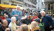Am Samstag findet im GBS-Schulhaus neben der Kirche St.Mangen das Sozial- und Umweltforum Ostschweiz (Sufo) statt. Das Gastro- und Kulturangebot in der Mittagspause wird dabei wie üblich zum grossen Treffpunkt der linksalternativen Szene. (Bild: Peer Füglistaller - 30.Mai 2015)