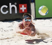 Das Sarner Seefeld steht am Wochenende ganz im Fokus des Beachvolleyballs. (Bild: Beda Filliger / bedaimages.ch (Beda Filliger / BEDAimages))