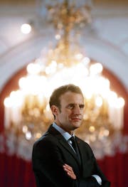 Frankreichs Präsident Emmanuel Macron. (Bild: Christian Hartmann/EPA (Paris, 27. April 2018))