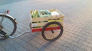 Sie sind die Alternative zum Cargo-Bike und für den grösseren Transport sehr praktisch: Leichte Gepäckanhänger wie das Modell Hinterher befördern eine Ladung von bis zu 50 Kilogramm Gewicht. (Bild: PD)
