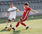 Die jungen Wiler um Captain Luca Bartucca haben in dieser Saison noch grosse Pläne. (Bild: Simon Dudle)