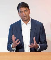 Novartis-Konzernchef Vasant Narasimhan. (Bild: Key (24. Januar 2018))